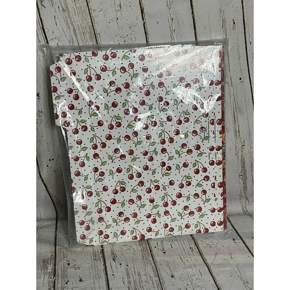 NEW Vintage Mary Engelbreit File Folders, Red Cherries & Floral